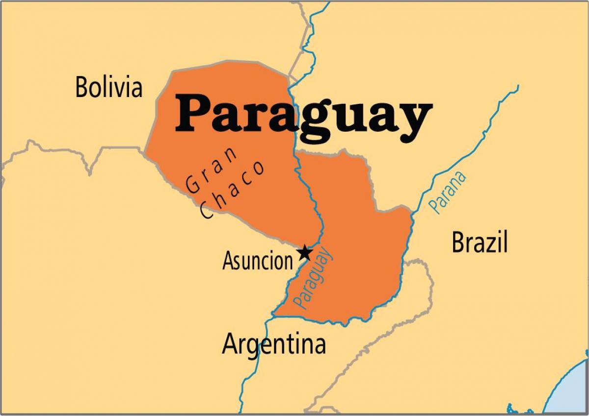 capital do Paraguai mapa