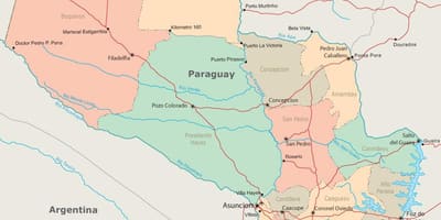 Paraguay asuncion mapa
