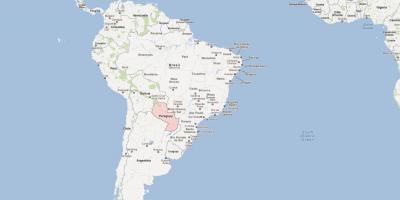 Mapa de Paraguay américa do sur